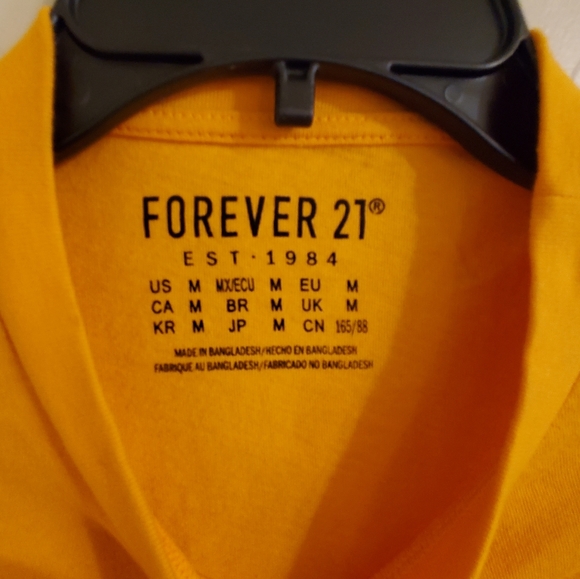Shirt Crop Top "More Love" Forever 21 Women's Medium - Picture 3 of 3